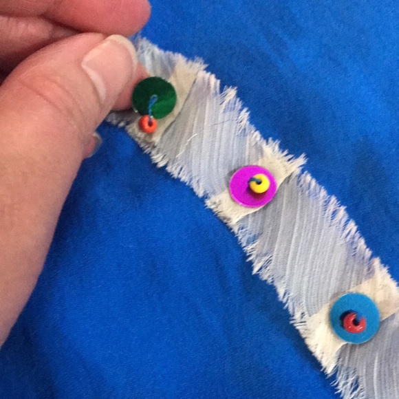 ⚡️FINAL PRICE⚡️ Love Moschino Sequin Beaded Bow Top Vintage - Picture 6 of 15